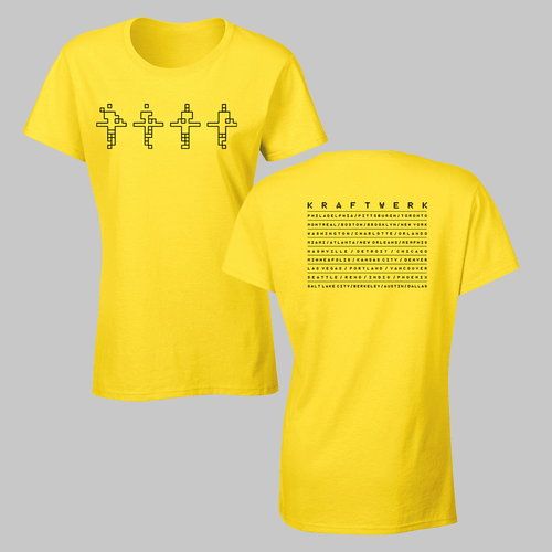 Women's 2025 Yellow Tour T-Shirt Hoodie, Sweatshirt | CoreVibeTees.com (Image 1)