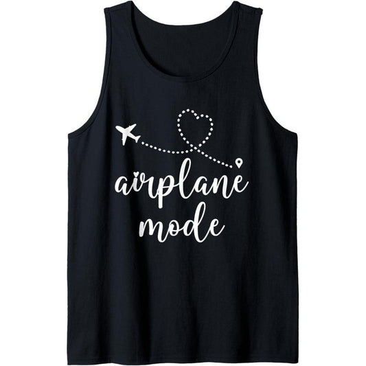World Adventure Vacation Travel Lover Airplane Mode Women Tank Top made in USA