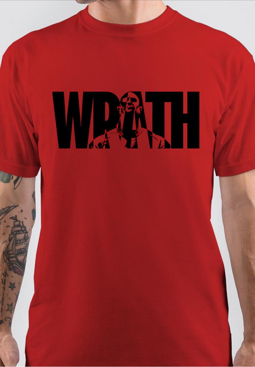 Wrath Red T-Shirt Hoodie, Sweatshirt | CoreVibeTees.com