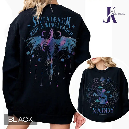 Xaden Riorson Comfort Colors Shirt, Trendy Xaddy Shirt, Xaden Fourth Wing Fan Shirt, Onyx Storm Merch, Dragon Rider 2 Sided TShirt