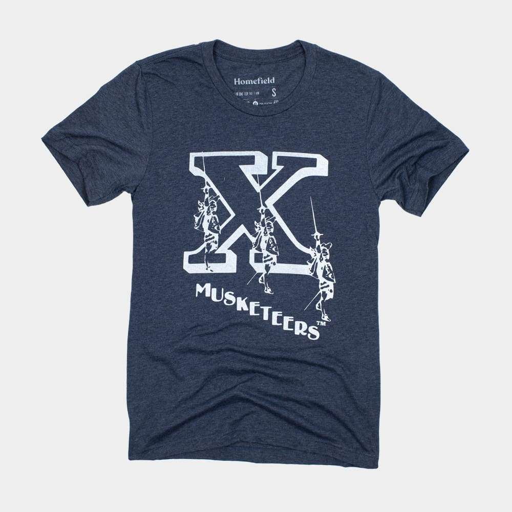 Vintage Xavier Musketeers Logo Shirt Hoodie, Sweatshirt | CoreVibeTees.com (Image 1)