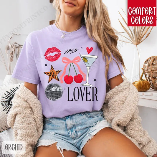Xoxo Lover Shirt Comfort Colors, Valentine's Day Women's Tee, Cute Women's Tshirt