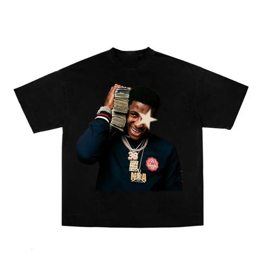 Y0ungBoy Star Big Face Rap T-Shirt Fans Gift