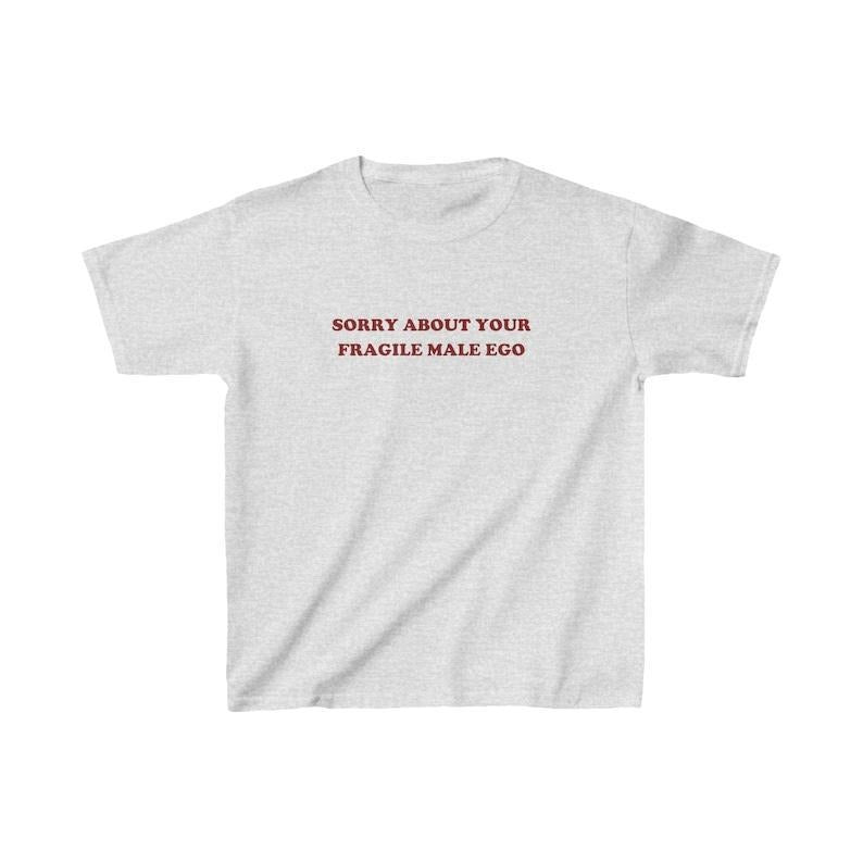 Y2K Baby Tee Funny Quote Shirt Unhinged Feminist Baby Tee Coquette Aesthetic Feminism Women'S 90S Graphic Babytee Anti-Men Gift
