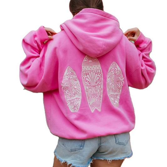 Y2k Hoodies for Teen Girls Embroidery Flower Graphic Printed Oversized Sweatshirts Vintage Aesthetic Jacket Tops