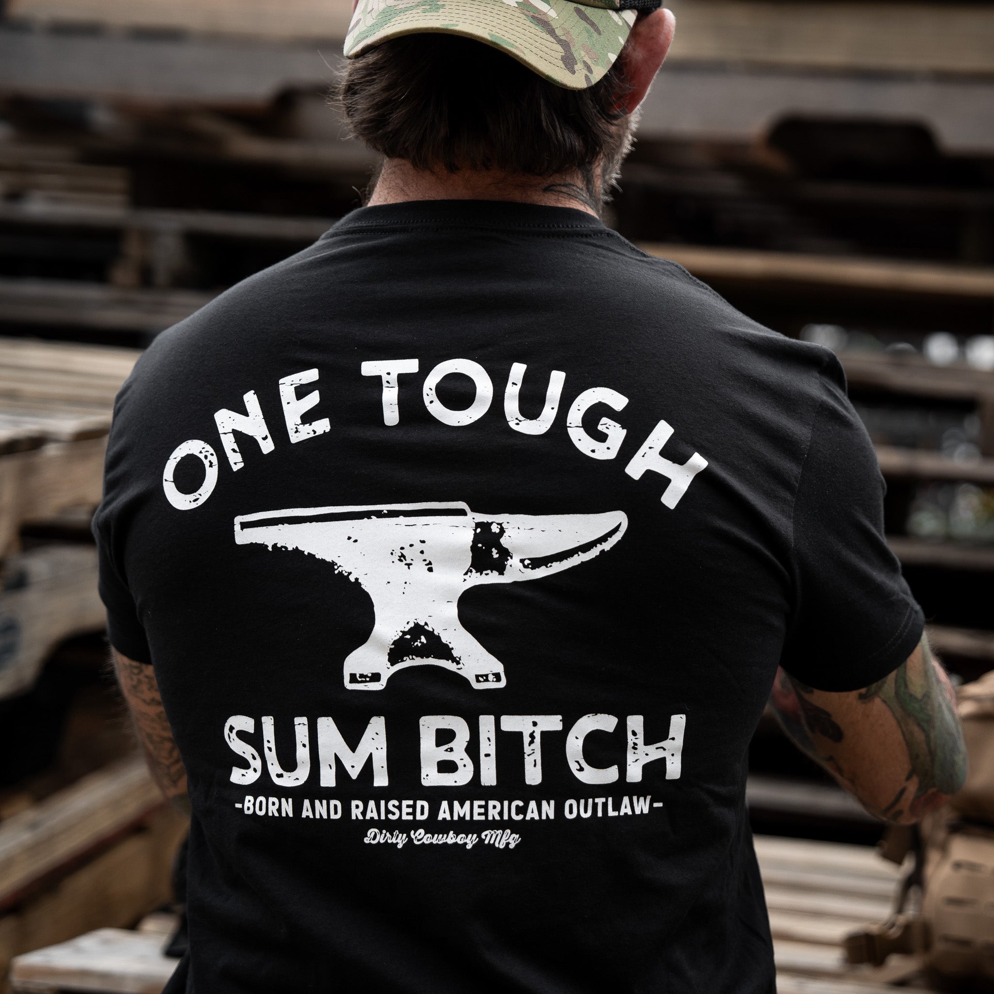 One Tough Sum Born and Raised American Outlaw Men's T-Shirt Hoodie, Sweatshirt | CoreVibeTees.com (Image 3)