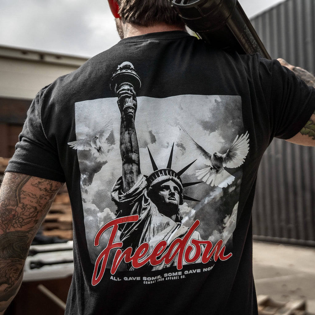 Freedom Statue Men's T-Shirt Hoodie, Sweatshirt | CoreVibeTees.com (Image 3)