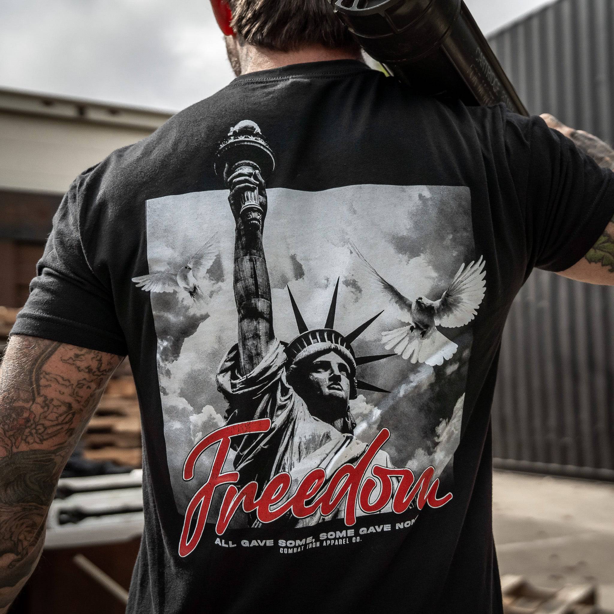 Freedom Statue Men's T-Shirt Hoodie, Sweatshirt | CoreVibeTees.com (Image 3)