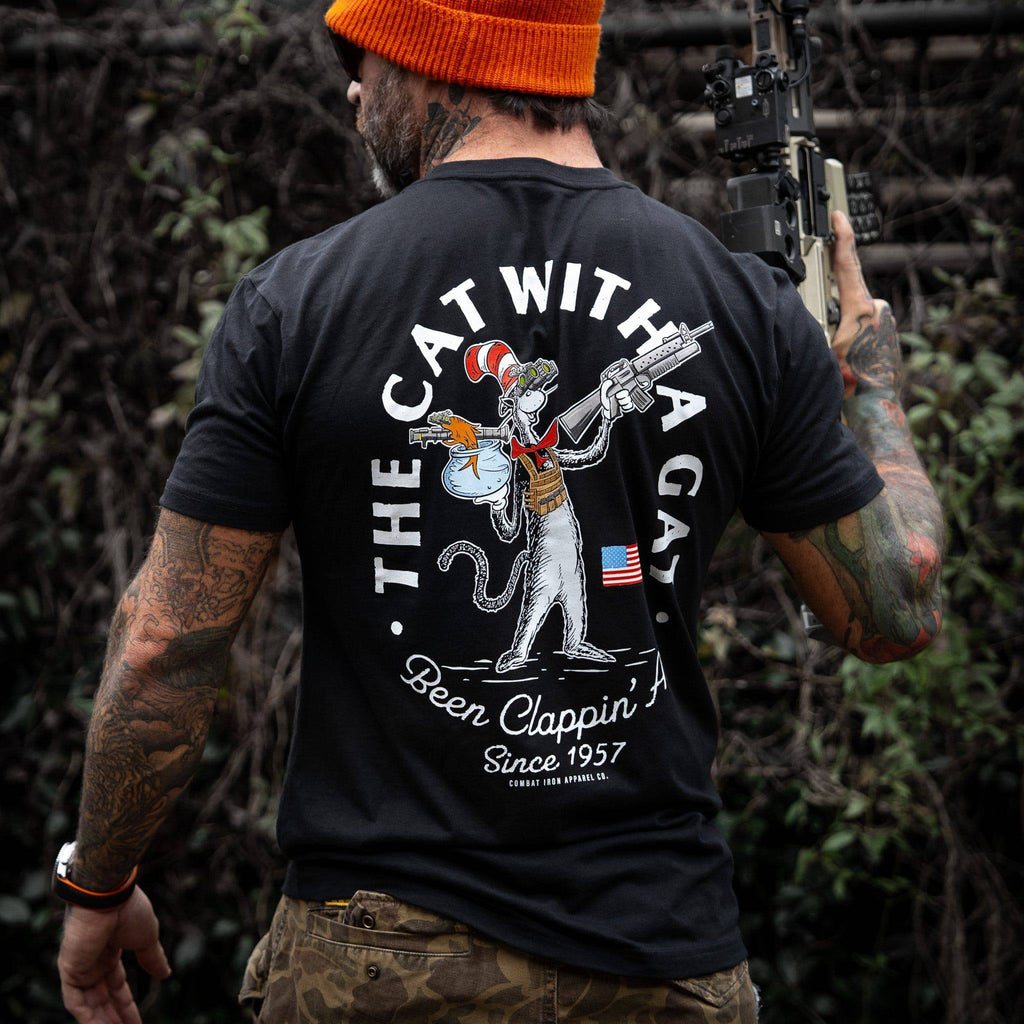The Cat With A Gat Remix Men's T-Shirt Hoodie, Sweatshirt | CoreVibeTees.com (Image 4)