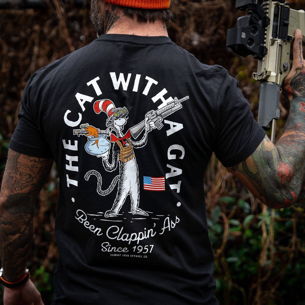 The Cat With A Gat Remix Men's T-Shirt Hoodie, Sweatshirt | CoreVibeTees.com (Image 2)