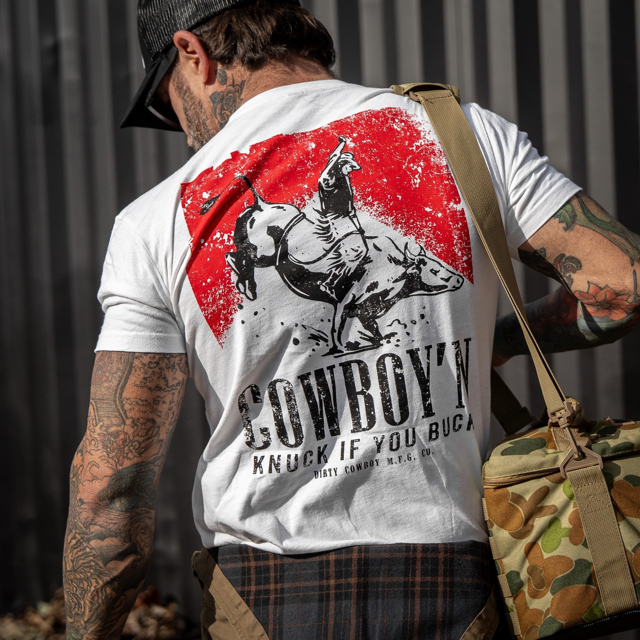 Cowboy'n | Knuck If You Buck Men's T-Shirt Hoodie, Sweatshirt | CoreVibeTees.com (Image 5)