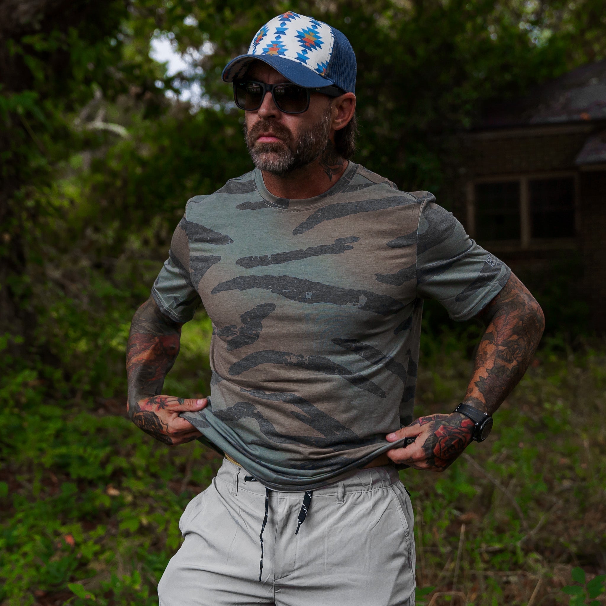 Men's Outdoor UPF40 Performance T-Shirt Hoodie, Sweatshirt | CoreVibeTees.com (Image 2)