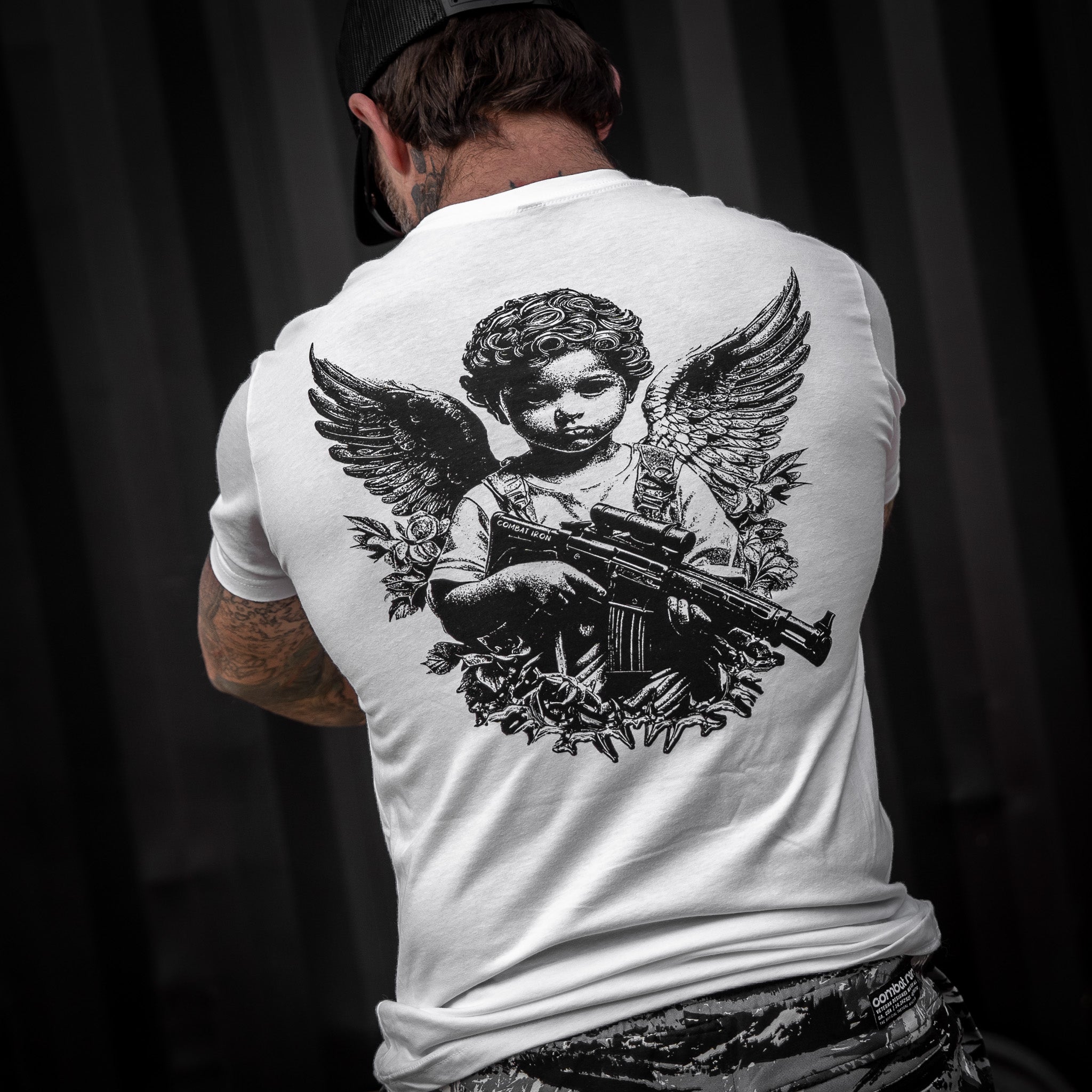 The Armed Guardian Angel Men's T-Shirt Hoodie, Sweatshirt | CoreVibeTees.com (Image 5)