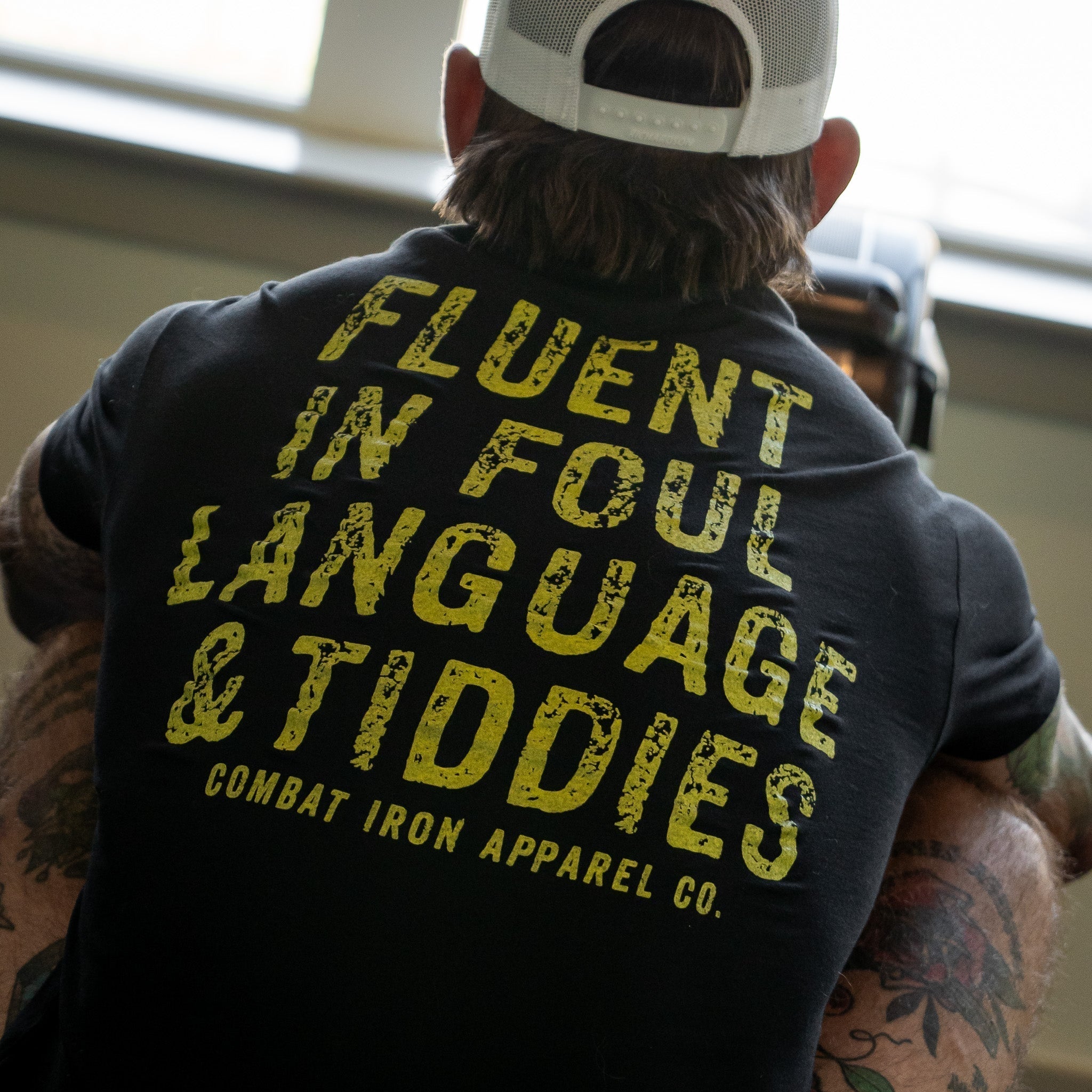 Fluent In Foul Language and Tiddies Men's T-Shirt Hoodie, Sweatshirt | CoreVibeTees.com (Image 2)