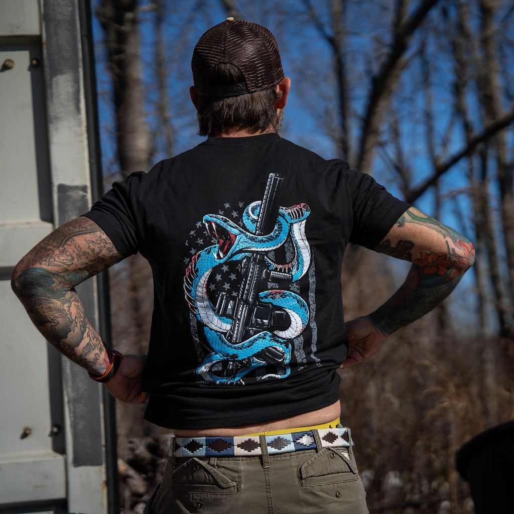 Subdued US Flag SBR Men's T-Shirt Hoodie, Sweatshirt | CoreVibeTees.com (Image 3)