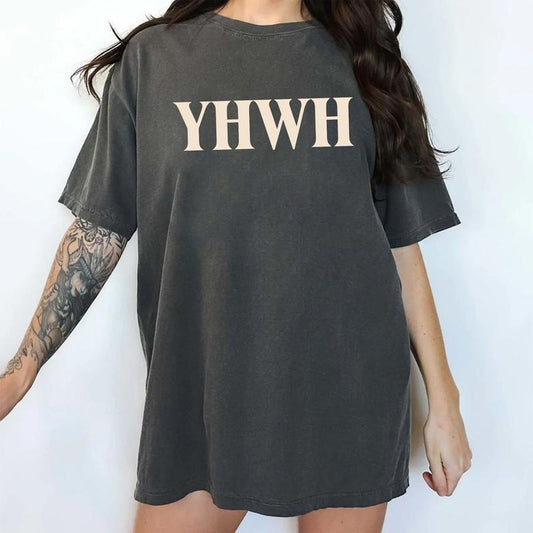 YHWH Comfort Colors Shirt, Christian T-shirt, Yahweh Graphic Tee, Bible Verse Clothing, Jesus Lover Outfits, Religious Shirt, Womenswear