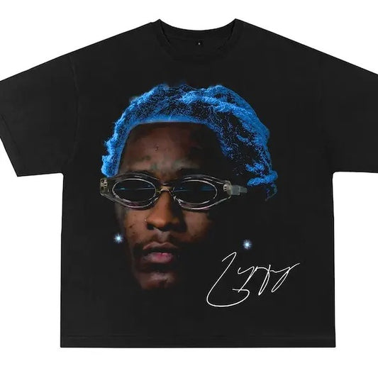YOUNG THUG T-shirt | Rap Tee Concert Merch Kanye Thugger Slime Season | Green Rare Hip Hop