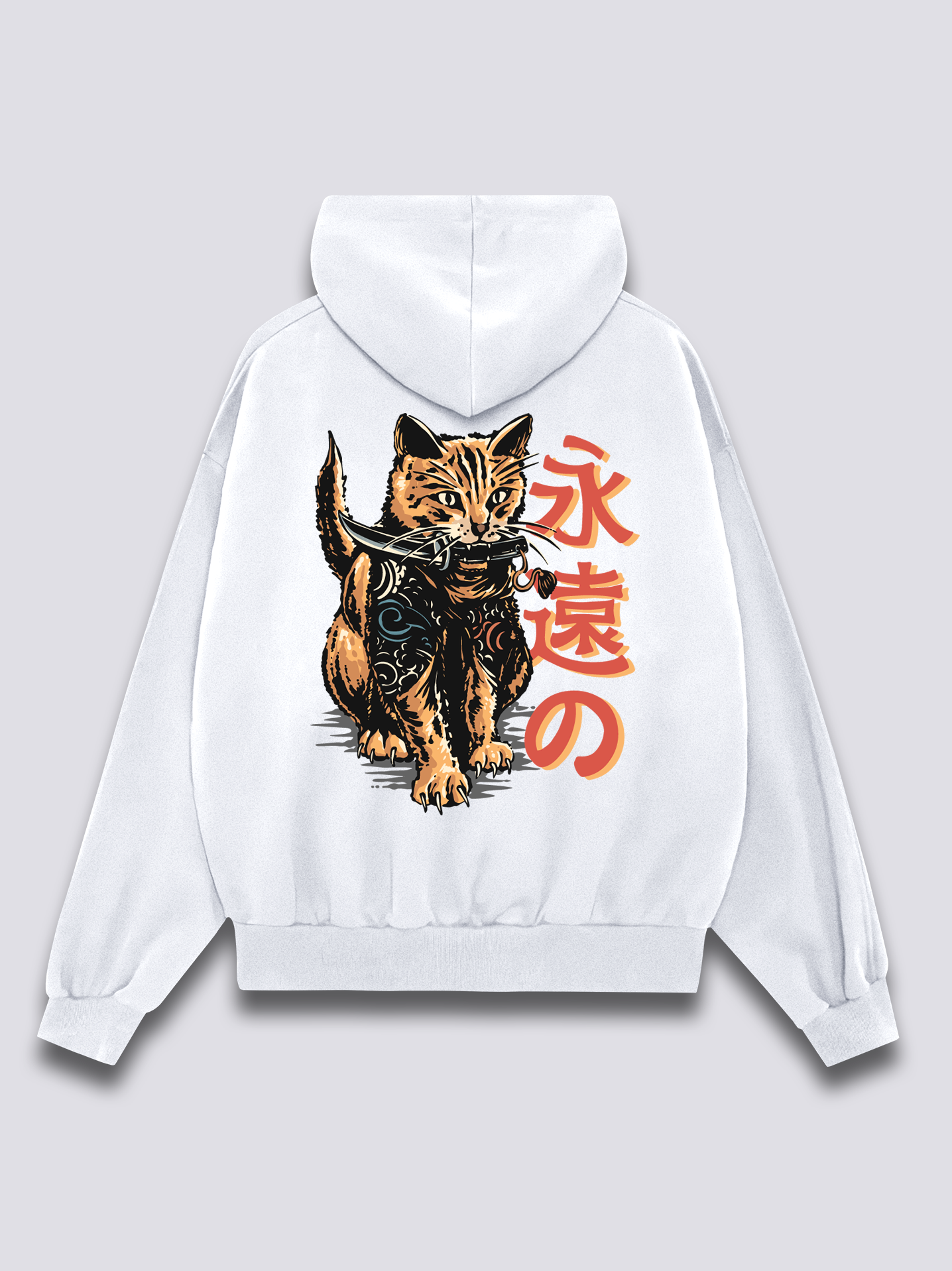 Yakuza Cat Hoodie T-Shirts, Sweatshirt | CoreVibeTees.com (Image 3)