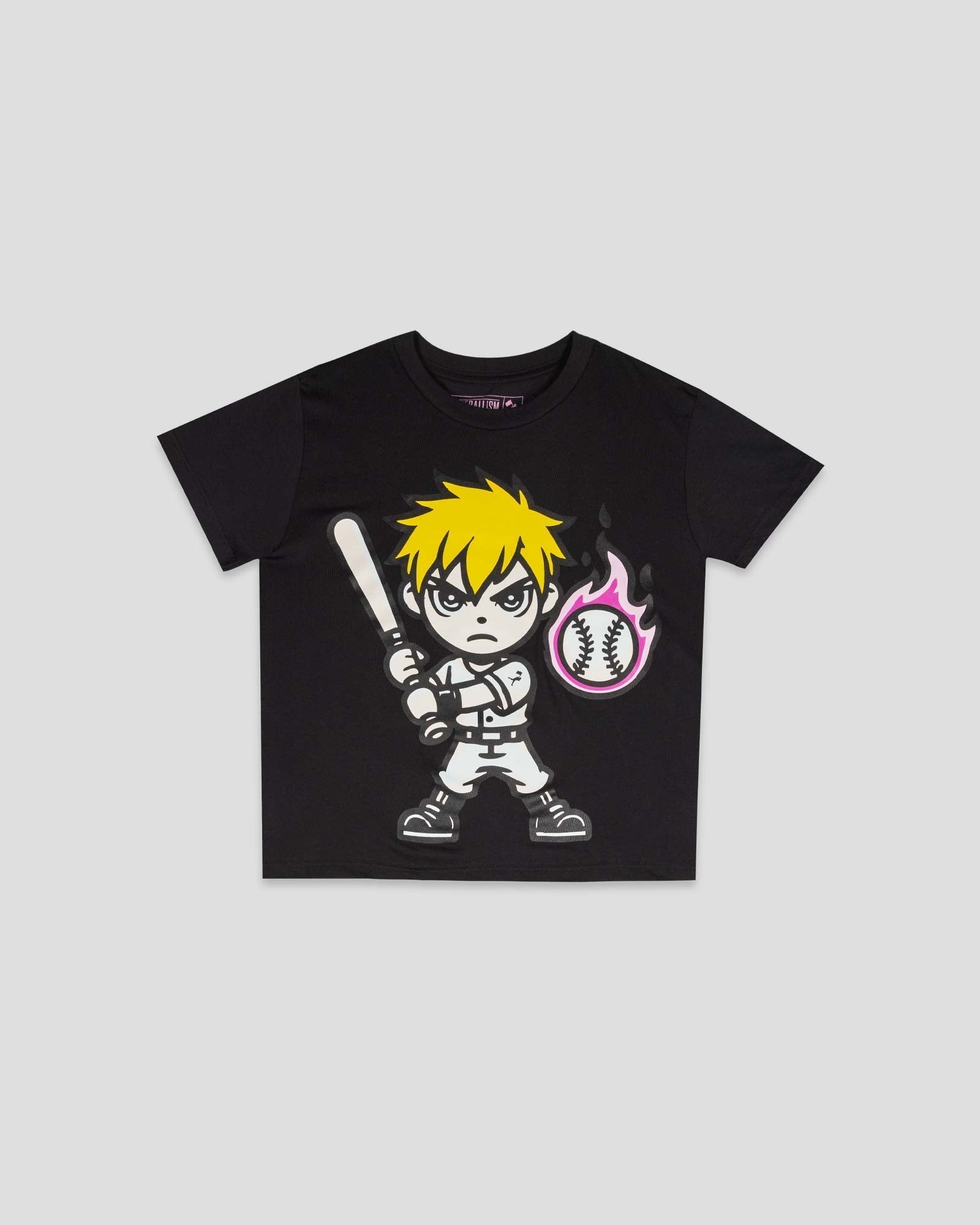 Yakyu Anime Energy Blast T-Shirt (Black) - Youth Hoodie, Sweatshirt | CoreVibeTees.com (Image 1)