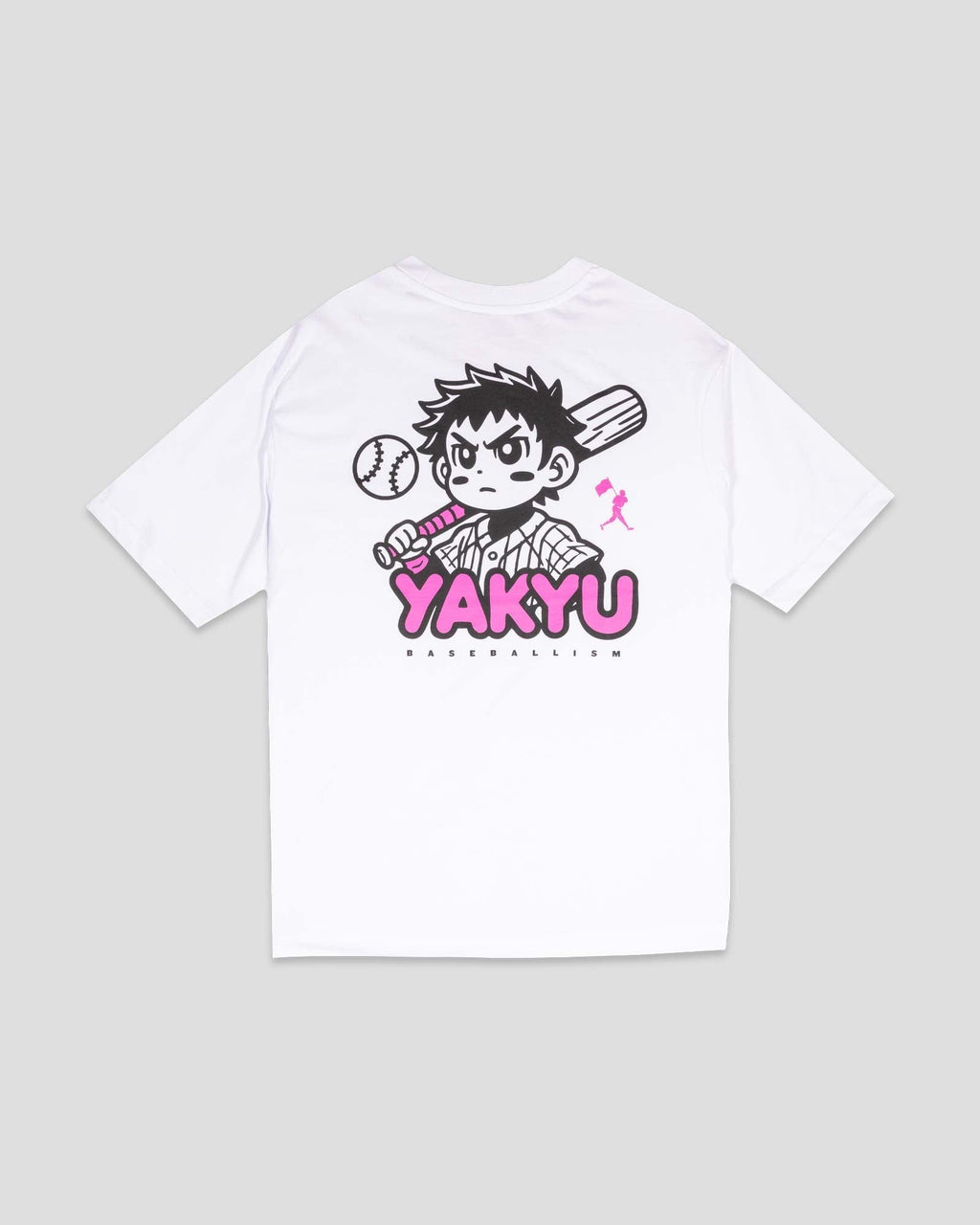 Yakyu Anime (White) - Diamond Pima Oversized T-Shirt Hoodie, Sweatshirt | CoreVibeTees.com (Image 1)