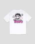 Yakyu Anime (White) - Diamond Pima Oversized T-Shirt Hoodie, Sweatshirt | CoreVibeTees.com (Image 1)