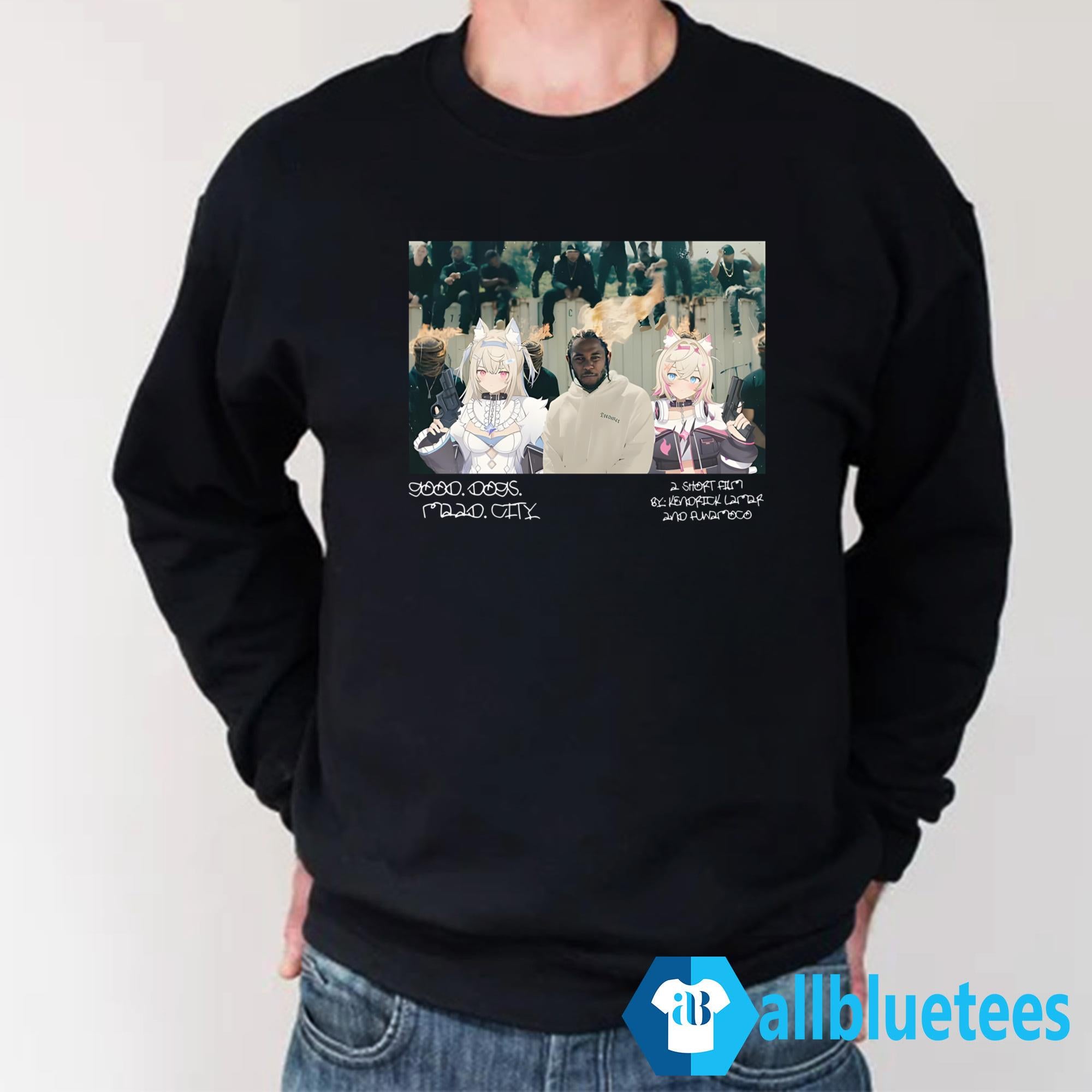 Yaruki Fwmc X Kendrick Lamar Anime Good Dogs Maad City Shirt