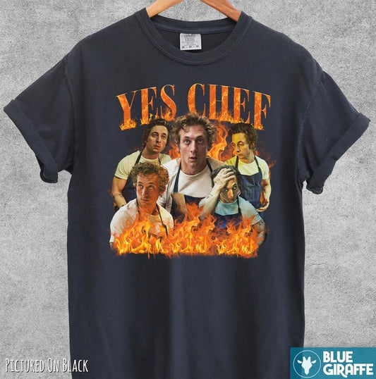 Yes Chef Vintage T-Shirt, Comfort Colors Shirt