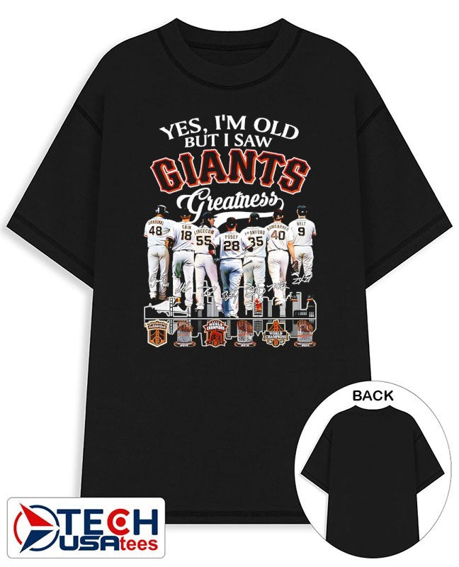 Yes I’m old but I saw San Francisco Giants Greatness players skyline signatures shirt