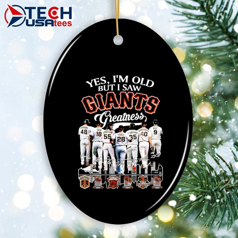 Yes I’m old but I saw San Francisco Giants Greatness players skyline signatures shirt