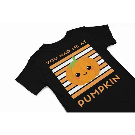 You had me at Pumpkin kawaii T-Shirt, Cute kawaii Tee, Funny fall autumn shirt gift, quirky food humour shirt, pumpkin Lover Gift Made in USA