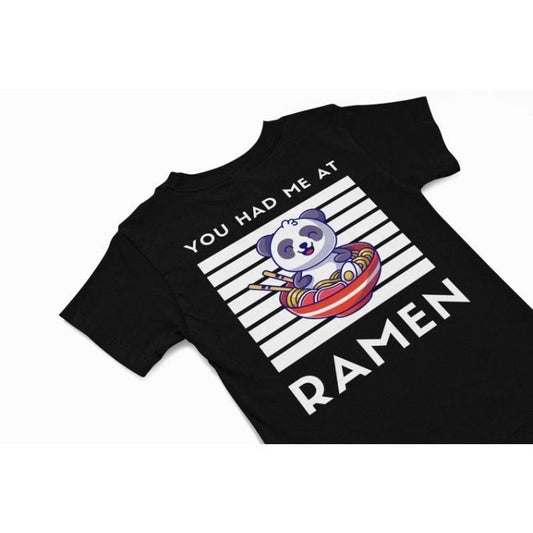 You had me at Ramen, Giant Panda Bear T-Shirt, Cute Panda Tee, Japanese vacation T shirt gift, quirky food humour t shirt, Panda Lover Gift Made in USA