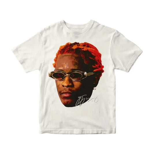 Young Thug Face Shirt ORANGE - Thugger Inspired Graphic Tee