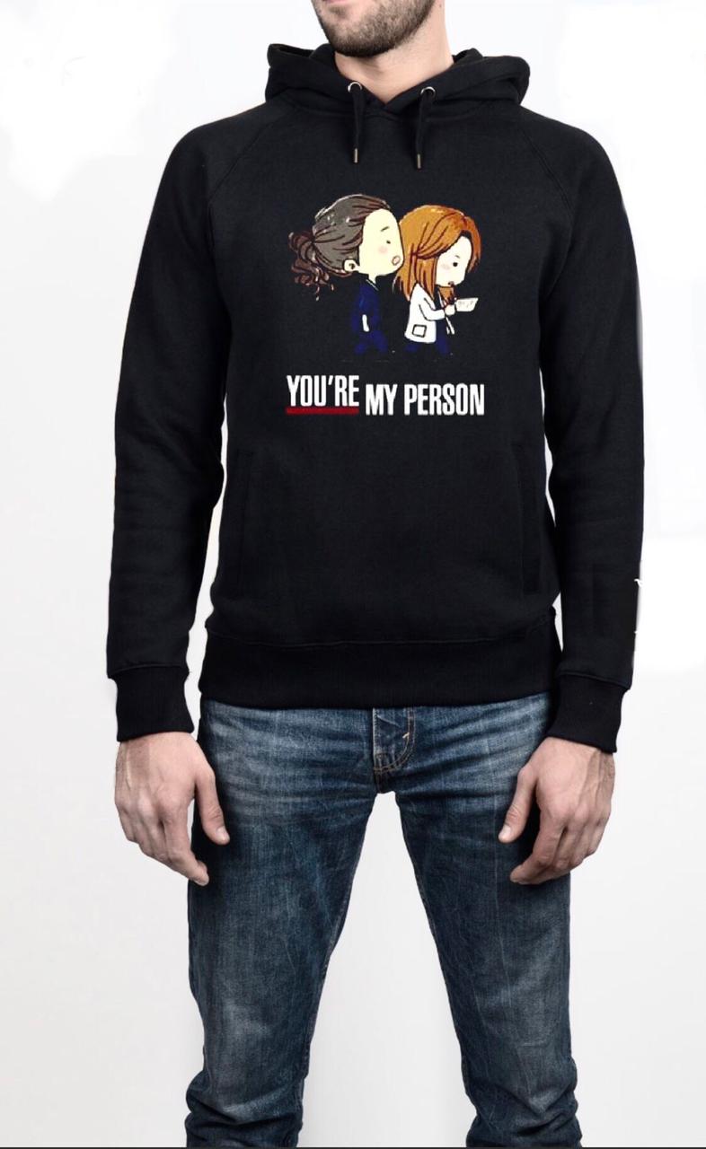 Youâ€™re My Person Black Hoodie T-Shirts, Sweatshirt | CoreVibeTees.com