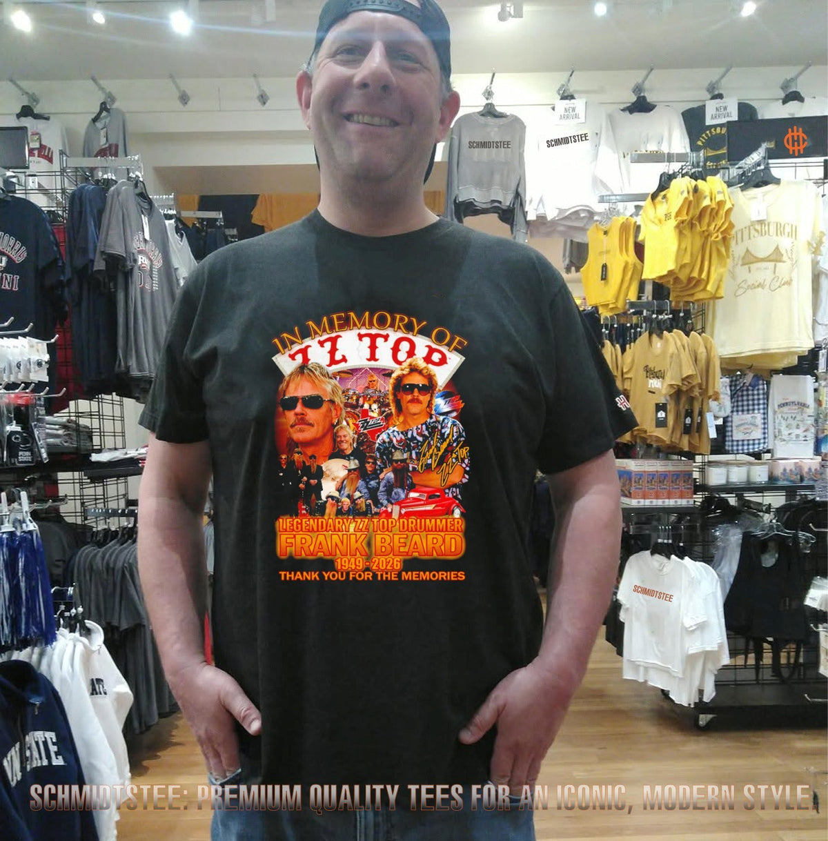 ZZ Top 57 Legendary ZZ Top Drummer Freank Beard 1949 2026 thank you shirt