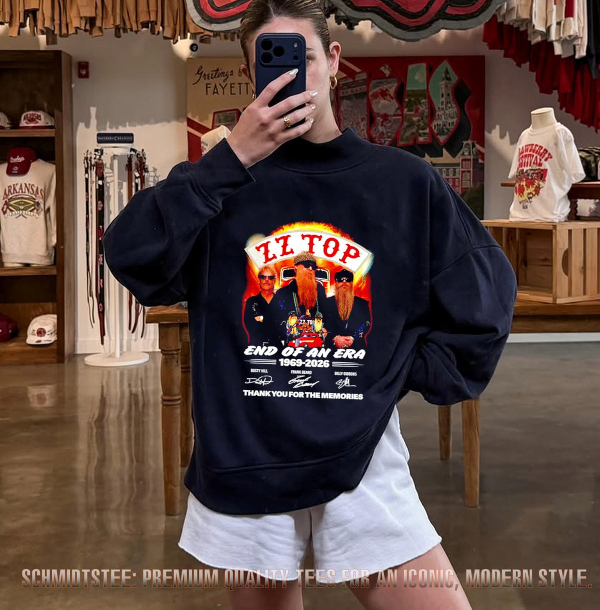 ZZ Top End of an Era 1969-2026 Dusty Hill Frank Beard Billy Gibbons Signature shirt