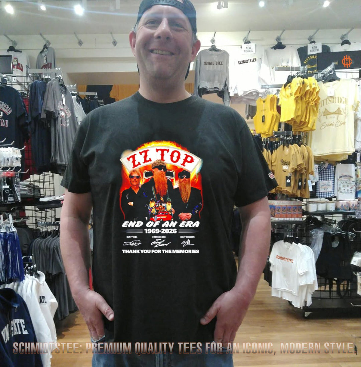 ZZ Top End of an Era 1969-2026 Dusty Hill Frank Beard Billy Gibbons Signature shirt