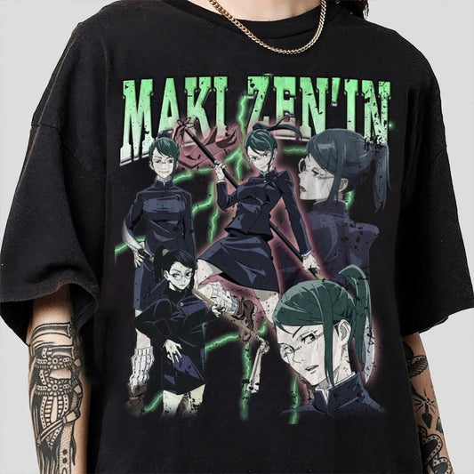 Zenin Maki Vintage Anime Shirt, Anime Lover Shirt, Anime Manga Shirt, Anime Zenin Maki Sweatshirt, Hoodie, Comfort Colors