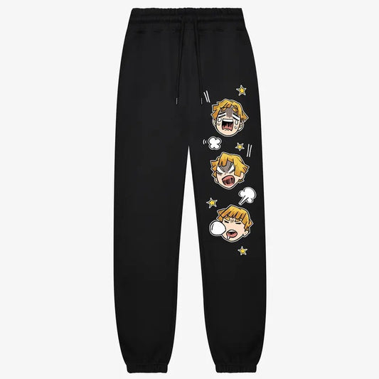 Zenitsu Agatsuma Sweatpants, Demon Slayer Sweatpants, Sport Sweatpants, Anime sport pants, Anime lover gift, Anime Sweatpants