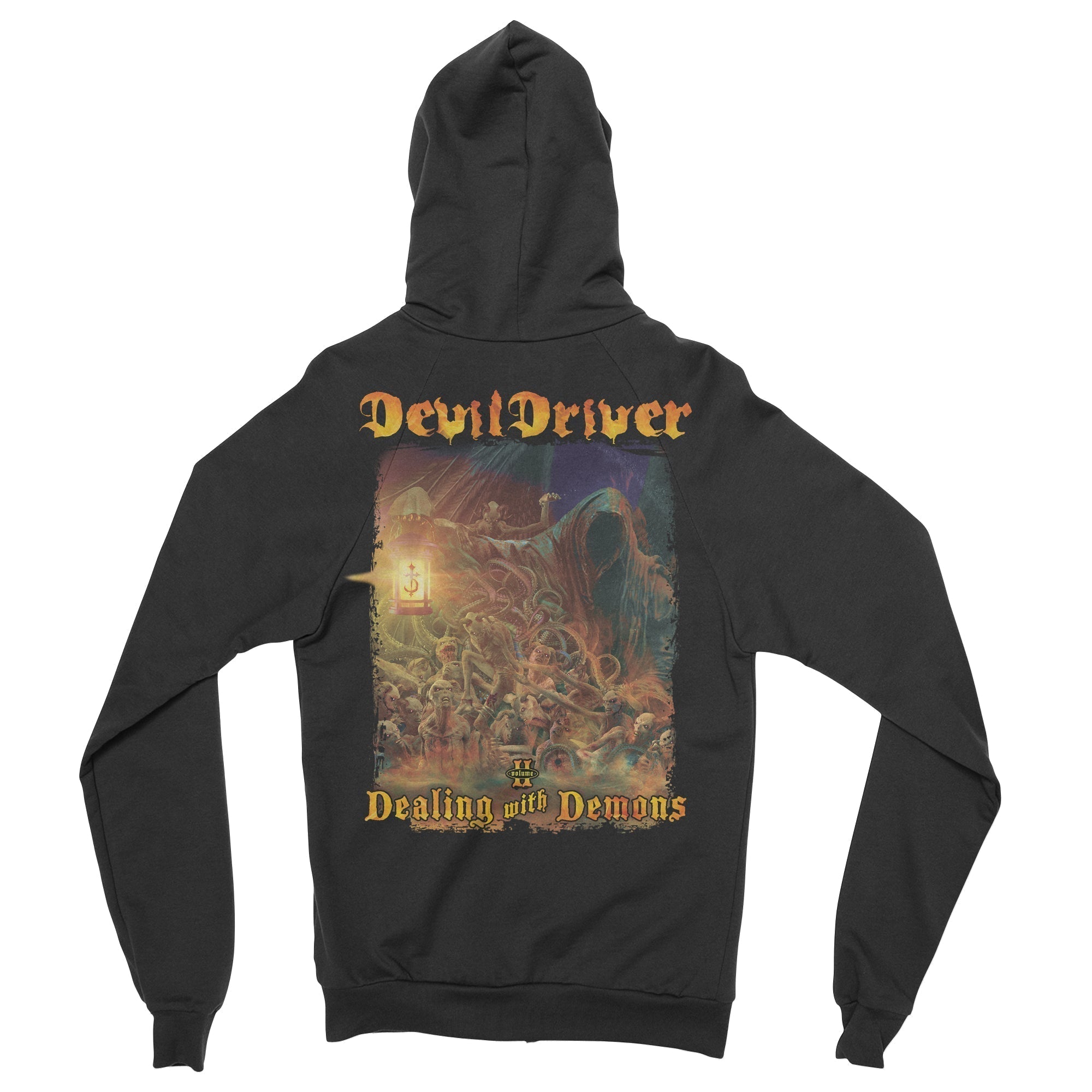DevilDriver - Dealing With Demons II zip-up hoodie T-Shirts, Sweatshirt | CoreVibeTees.com (Image 3)