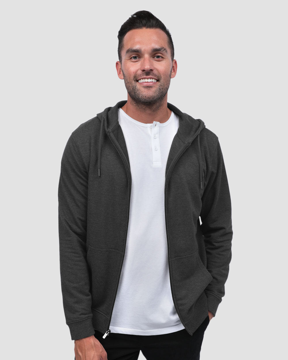 Zip-Up Hoodie - Non-Branded T-Shirts, Sweatshirt | CoreVibeTees.com (Image 3)