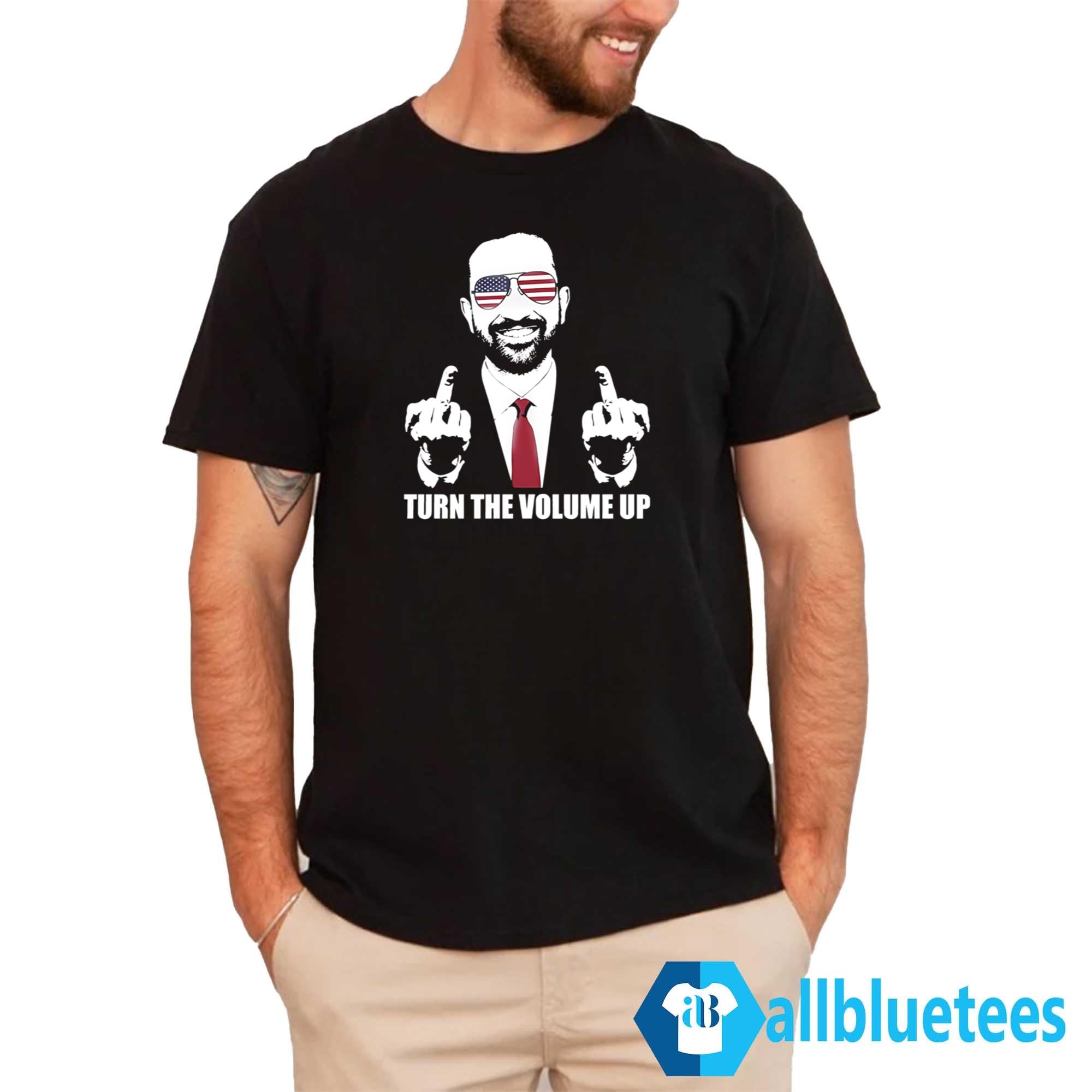 Zohran Mamdani Middle Finger Turn The Volume Up Shirt