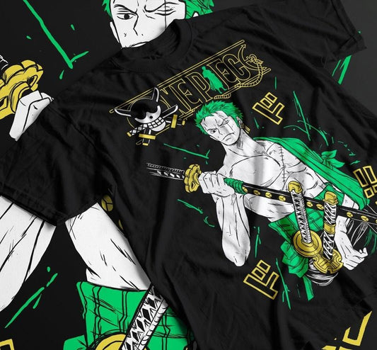Zoro One Piece Anime Manga Pirate Unisex Tshirt T-shirt Tee All Sizes Sweatshirt, Hoodie, Comfort Colors
