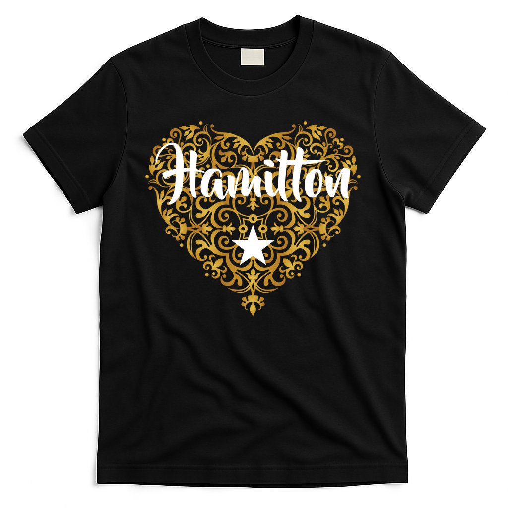 A. Hamilton Golden Heart T-Shirt Hoodie, Sweatshirt | CoreVibeTees.com