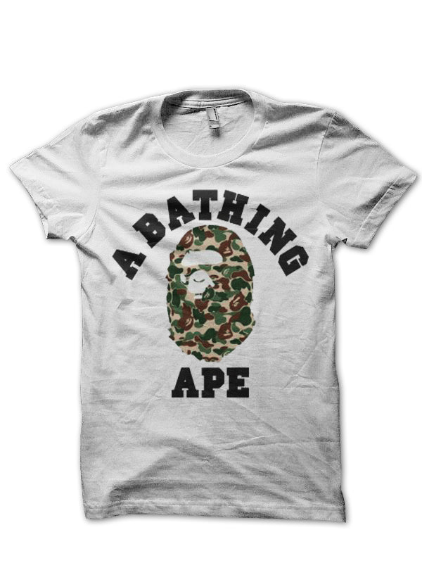 A Bathing Ape White T-Shirt Style001 Hoodie, Sweatshirt | CoreVibeTees.com