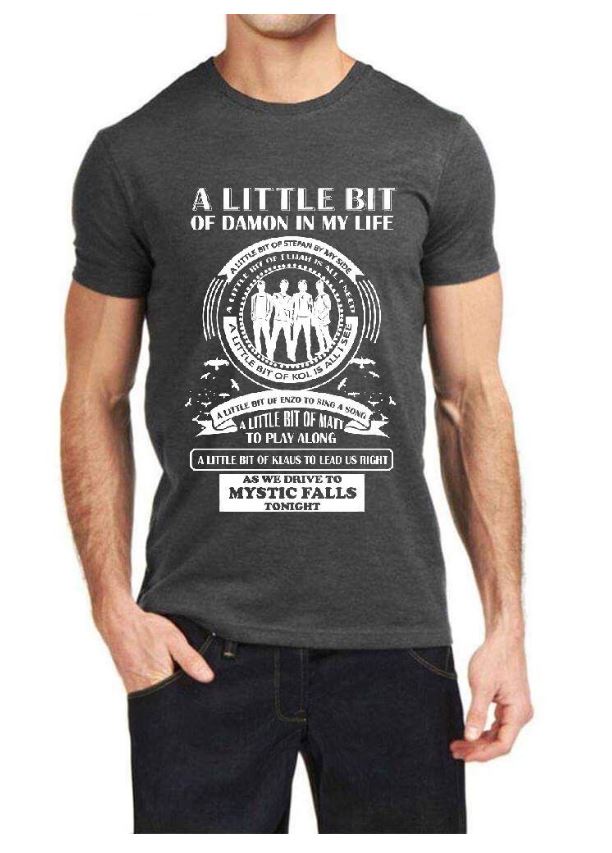 The Vampire Diaries Charcoal Grey T-Shirt Style001 Hoodie, Sweatshirt | CoreVibeTees.com