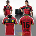 Scuderia Ferrari Charles Leclerc Football Concept Polo Shirt