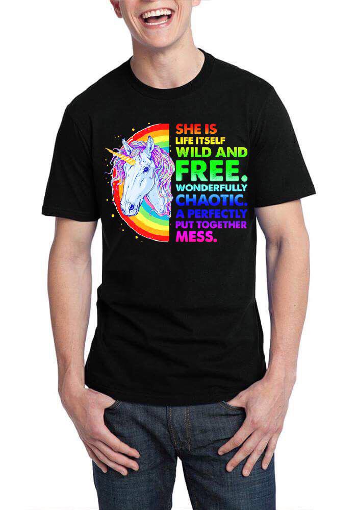 She Is Life Itself Wild And Free Black Half Sleeve T-Shirt Hoodie, Sweatshirt | CoreVibeTees.com