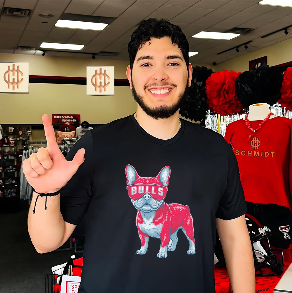 Chicago Bulls French Bulldog cartoon shirt