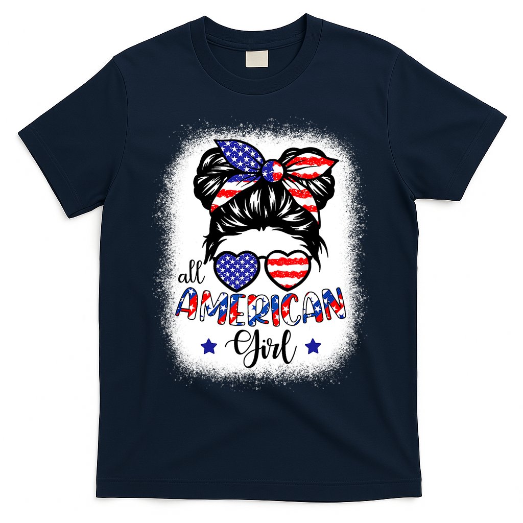 All American Girls 4th Of July Bleached Shirts Daughter USA T-Shirt Hoodie, Sweatshirt | CoreVibeTees.com