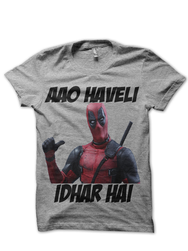 Aao Kabhi Haveli Pe Deadpool T-Shirt Hoodie, Sweatshirt | CoreVibeTees.com